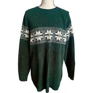 Vintage VJ Venezia Jeans Fair Isle Snowflake Sweater. SZ. Women’s 14/16.